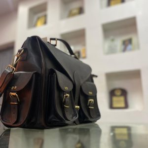 Brown Leather Laptop/Utility Bag